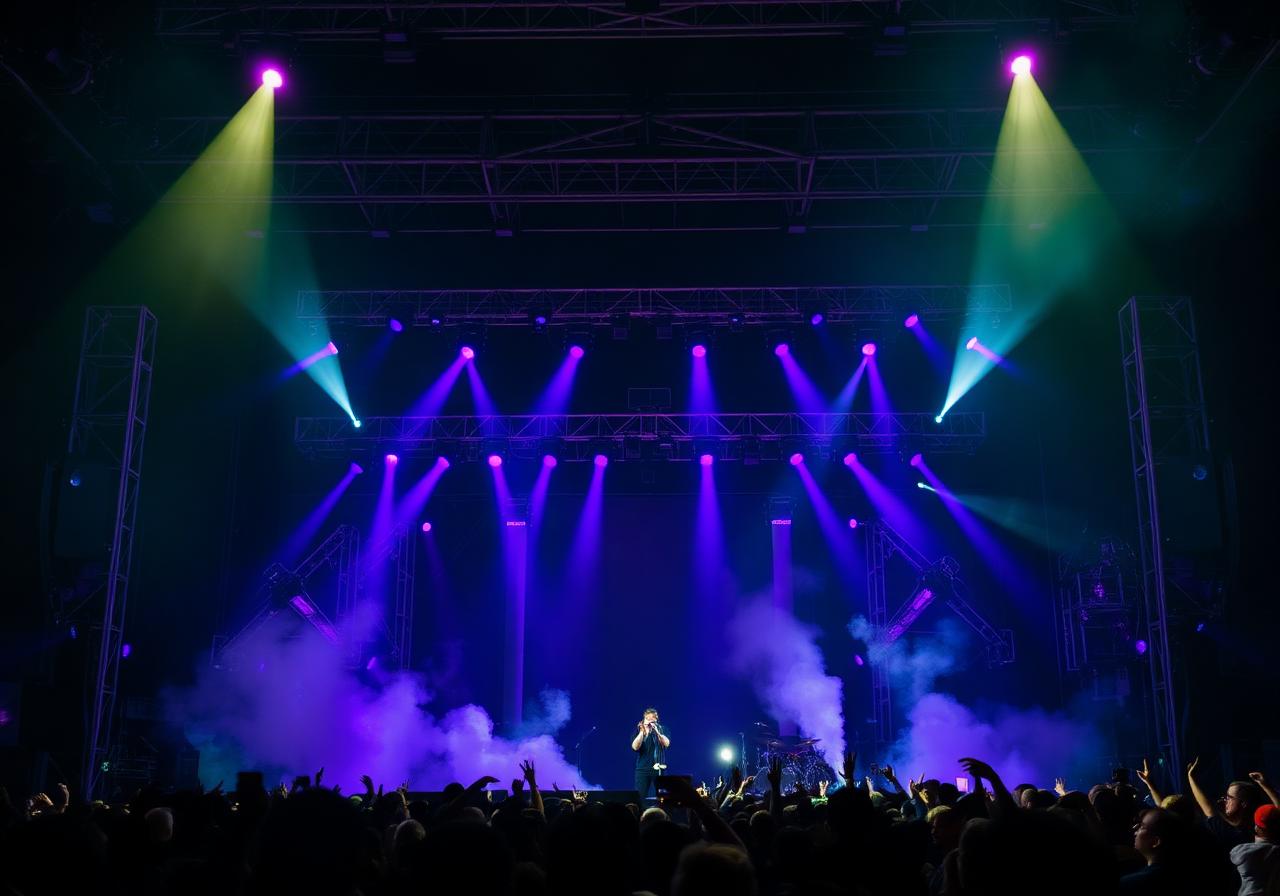 Live concert stage production